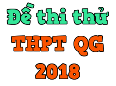 Đề thi thử toán 2018 THPT chuyên Thái Bình lần 6